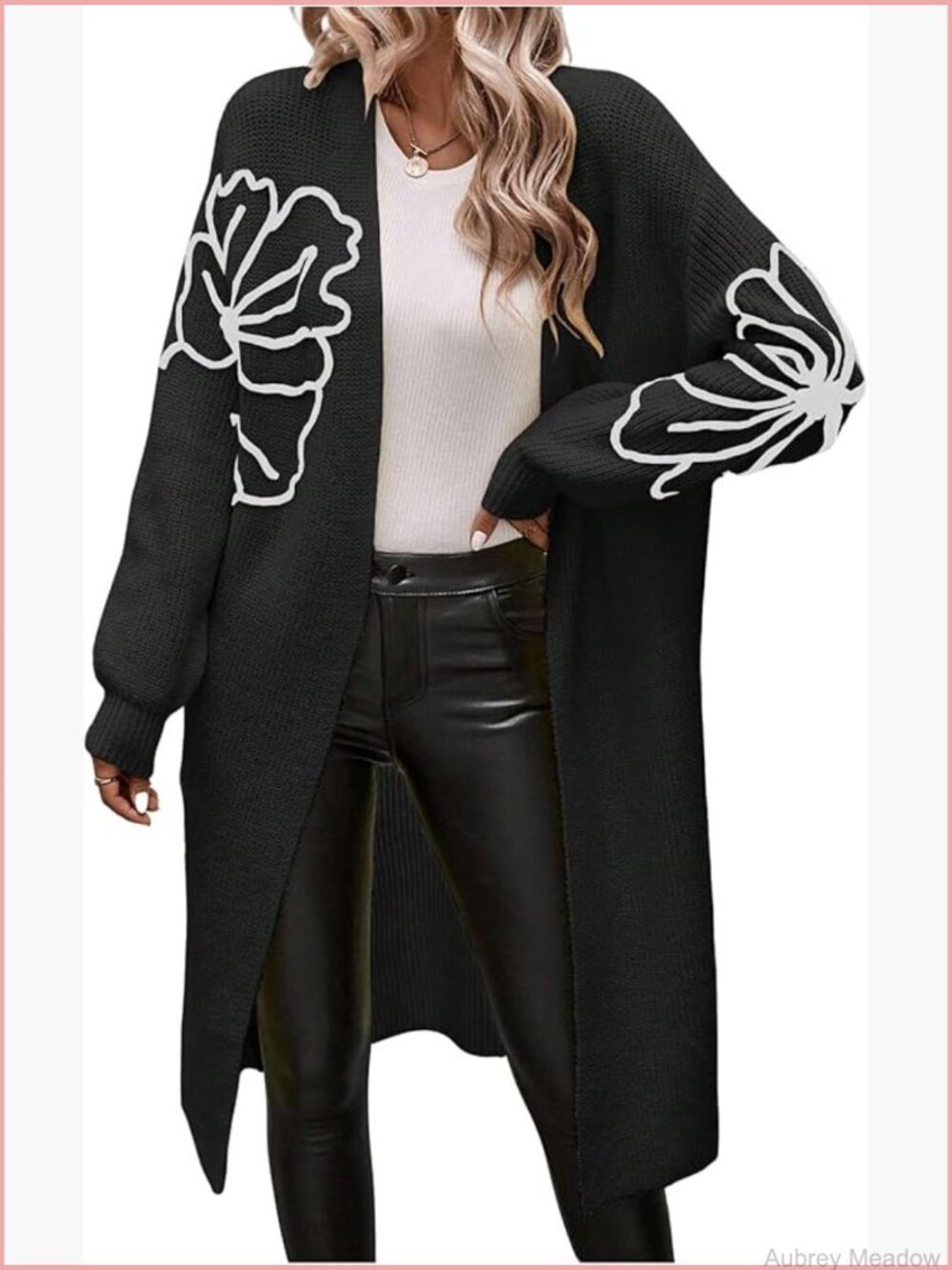 Long Chunky Duster Cardigan Oversized Open Front Cozy Sweater Fall Coat